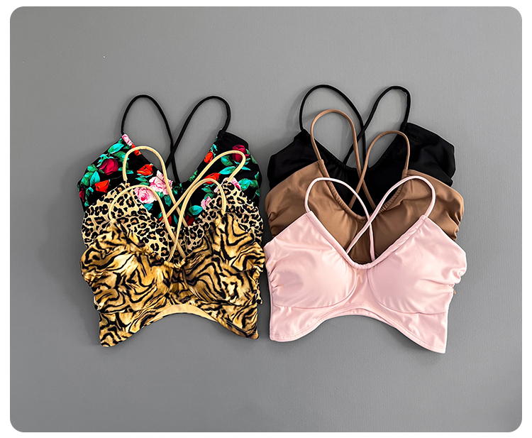 Rugged Sport Strap - Bra Olahraga Wanita dengan Bantalan, Tali