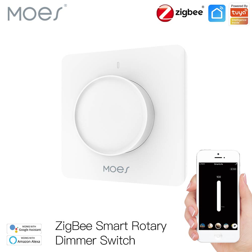Sakelar Peredup Cerdas MOES Tu - Smart Accessories ulasan dan harga